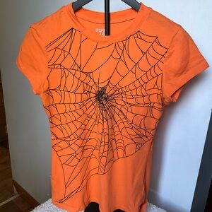 Piper Women’s Orange Spider Web T-Shirt